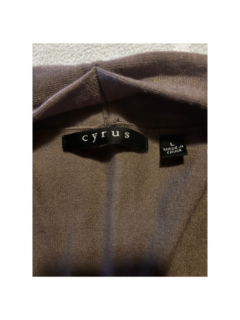 Cyrus Taupe Knit Top - Picture 3 of 4